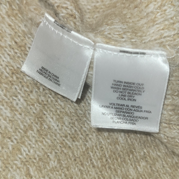 Anne Klein Beige Sweater with Button Detail - Picture 7 of 10